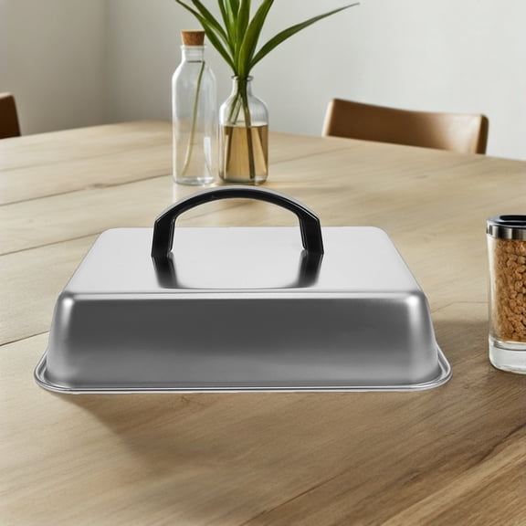 TABLZONE Melting Dome Lid Rectangular Simple Style For BBQ Cooking 1Pcs