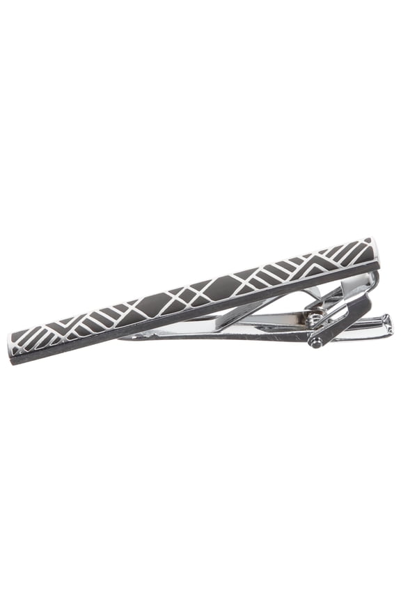 Black Copper Tie Clip for Men, Metal Necktie Clasp, Stylish Business Suit Accessory and Formal Wear Decoration