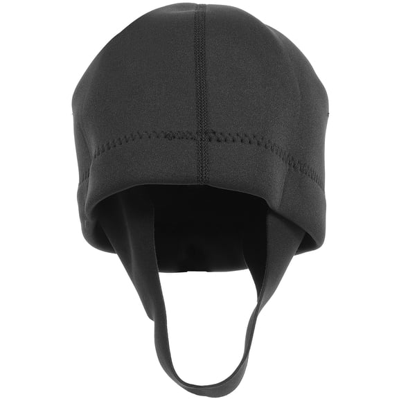 TABLZONE Black Thermal Diving Hood for Men with Chin Strap, Scuba Snorkeling and Water Sports Gear