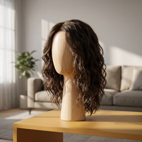 TABLZONE Mens Brown Curly Mullet Wig 80S Rocker Costume for Cosplay Events