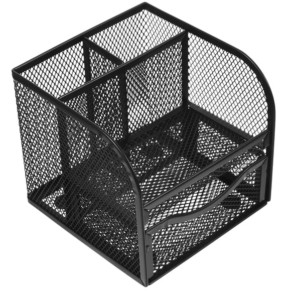TABLZONE Mesh Metal Pen Holder for Desk with Hollow Design 1Pcs