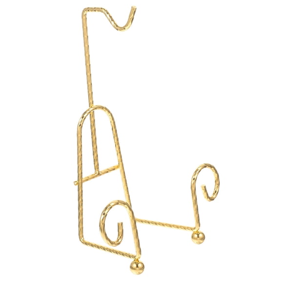 TABLZONE Golden Metal Cup and Plate Display Organizer Stand for Coffee Mugs, Kitchen Counter and Home Use