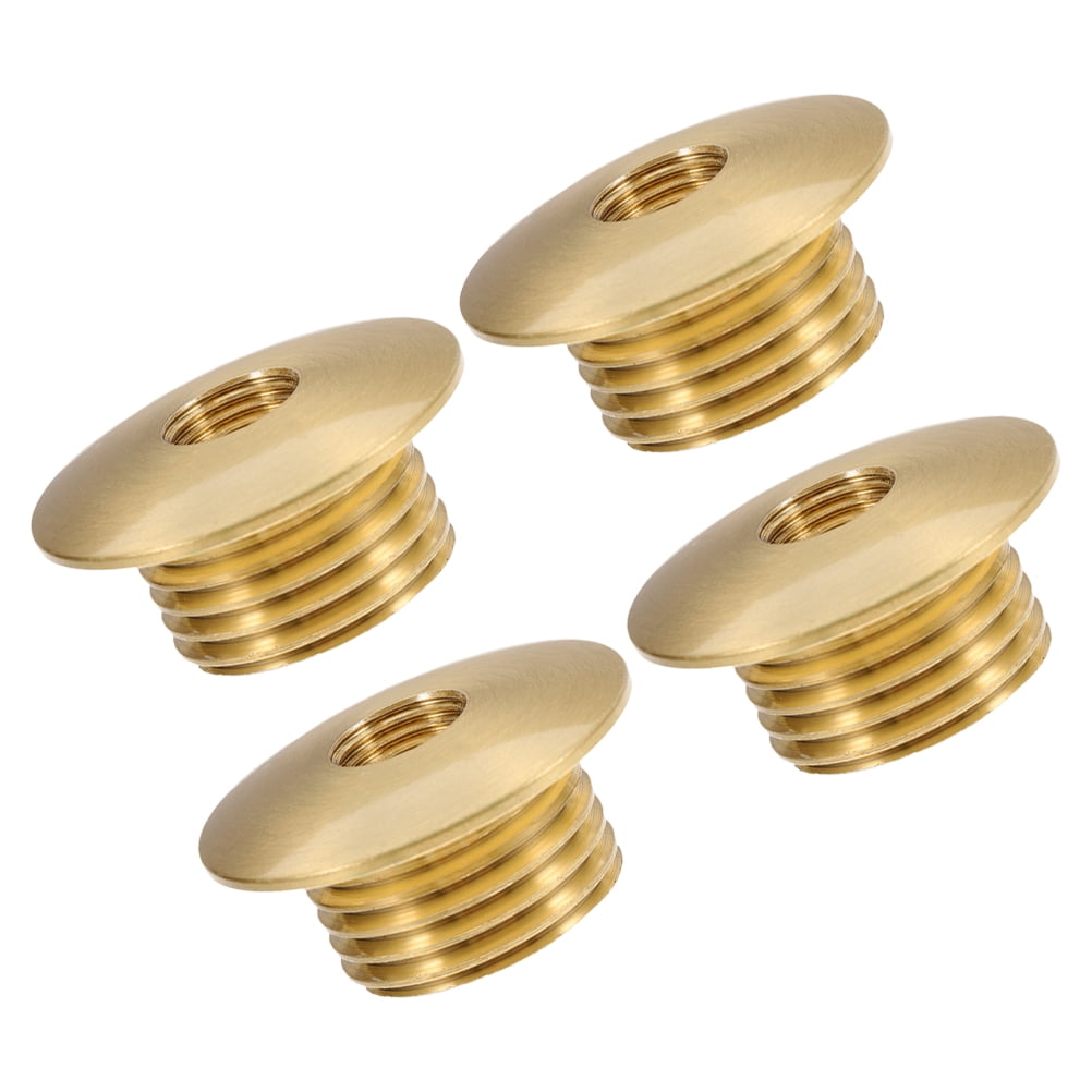 Lamp Insert Threaded Top TABLZONE 4Pcs Golden Metal Lamp Shade Screw Thread Adapter Durable Lamp ...