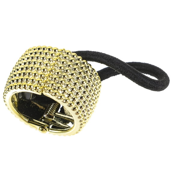 TABLZONE Gold Metal Ponytail Hair Cuff Circle Hair Accessories for Women, 1 Pack