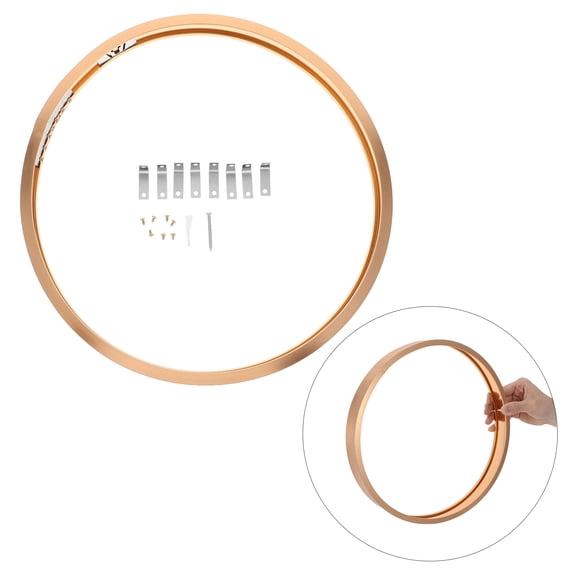 TABLZONE Metal Round Picture Frame in Plated Gold for Decorative Canvas Or Poster Display