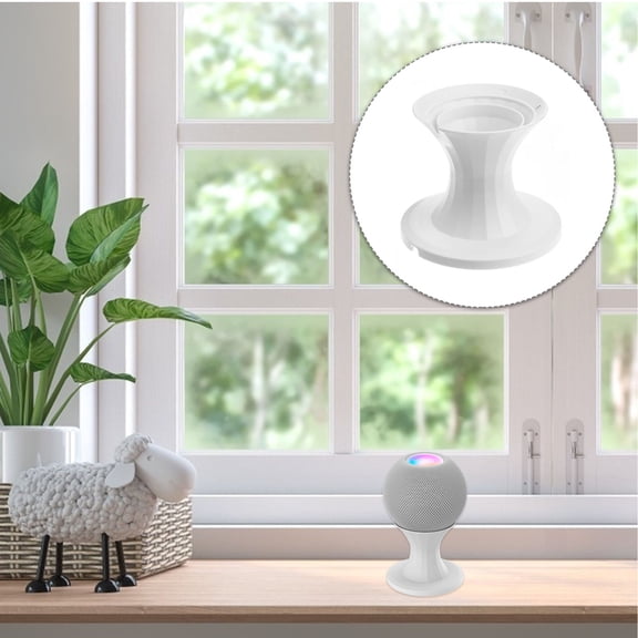 TABLZONE Smart Speaker Accessory, ABS Stand, White, Elegant Home Decor