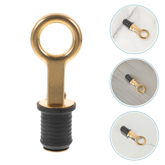 TABLZONE Marine Drain Plug Stainless Steel with Rubber Seal for Boat Kayak Stopper and Leak