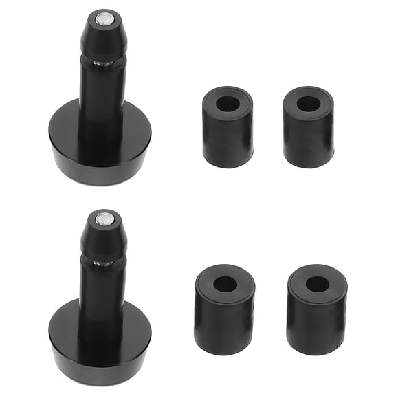 TABLZONE 1Set Aluminum Alloy Motorcycle Handlebar End Caps Black Durable Universal Fit