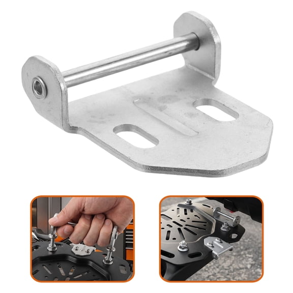 TABLZONE Motorcycle Luggage Hook Plated Silver Aluminum Alloy Quick Release Bracket for Rear Top Case