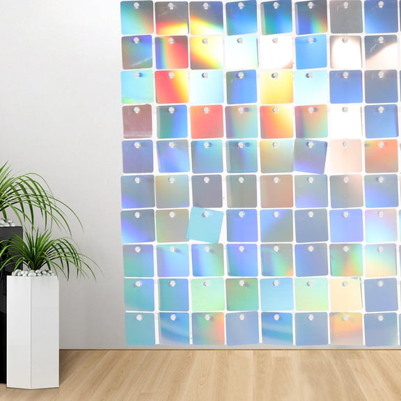 TABLZONE Multi Color Glitter Wall Background Panel Decorative Disco Backdrop for Events