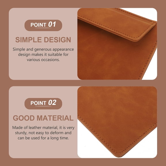 TABLZONE Portable Brown Clipboard with Writing Board for Office Use, File Clamping, and Document Organization