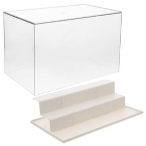 TABLZONE Multi-Layer Clear Display Case Box for Collectible Figures, Figurines, and Model Storage Organizer