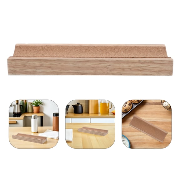 TABLZONE Natural Wood Rolling Pin Organizer Rack for Kitchen Utensils and Baking Supplies