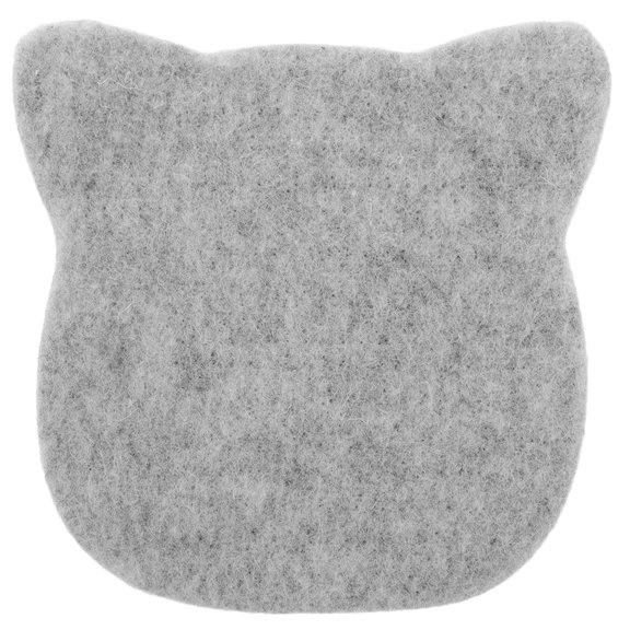 TABLZONE Grey Wool Felt Mat for Needle Felting Crafts Workstation Pad for Wool Art Projects