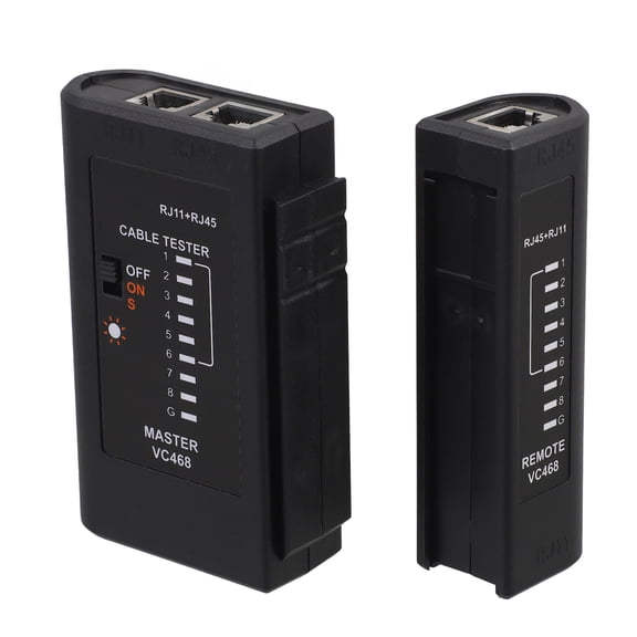 TABLZONE Network Ethernet Cable Tester Black with Quick Continuity and Cable Mapping