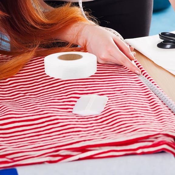 TABLZONE Versatile White Iron on Hem Tape for Quilting Pants and Fabric Craft Projects