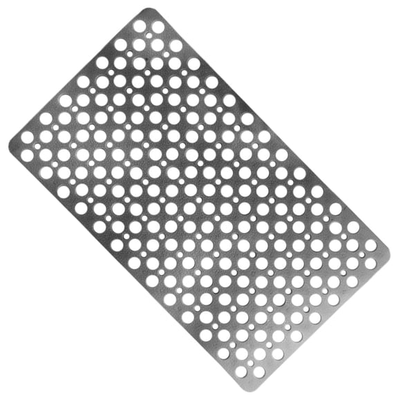 TABLZONE Concave and Convex Design Bath Mat TPE Grey Color 1Pcs for Bathroom Use