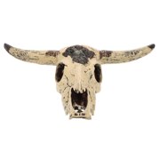 TABLZONE Brown Resin Fish Tank Decoration Bull Skull Aquarium Landscaping Ornament