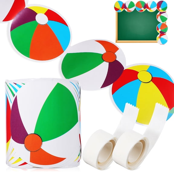 TABLZONE Ocean Themed Bulletin Board Border Paper in Assorted Colors for School Decor