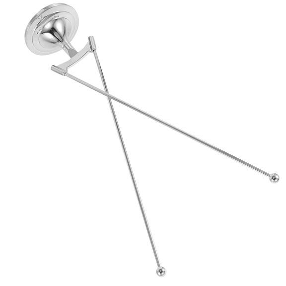 TABLZONE Office Table Flag Pole Silver Metal Desktop Stand with Easy Assembly and Stable Support