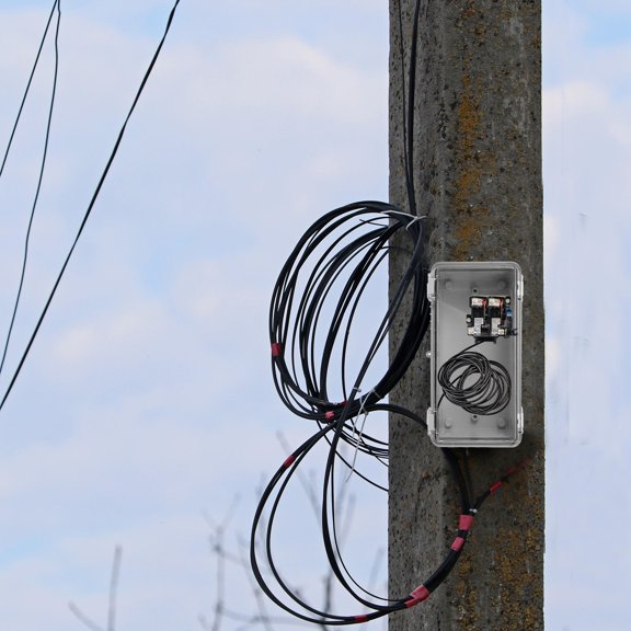 TABLZONE Outdoor Electrical Box White ABS Material Project Junction Box with Impact Resistance