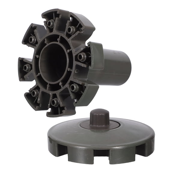 TABLZONE Khaki ABS Patio Umbrella Base Insert - , Easy to Install Outdoor Umbrella Stand Accessory