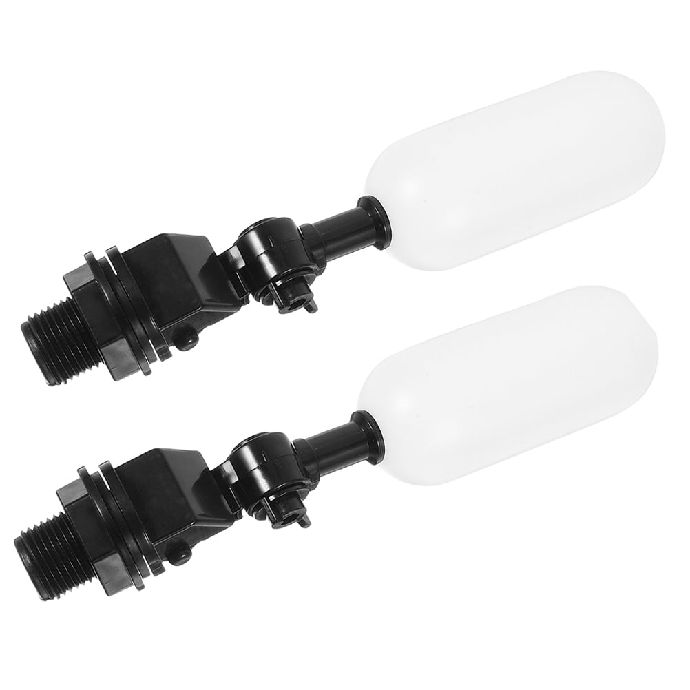 GOVALVE PVC Float Ball Valve (2 Pack) - 1/2 Inch Mini Plastic Water Valve For Automatic Tank Level Control