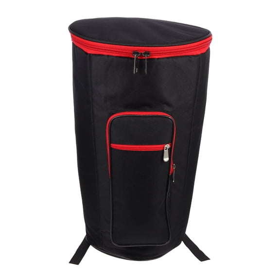 TABLZONE Black Oxford Cloth Djembe Gig Bag Portable Drum Storage Case with Smooth Zipper