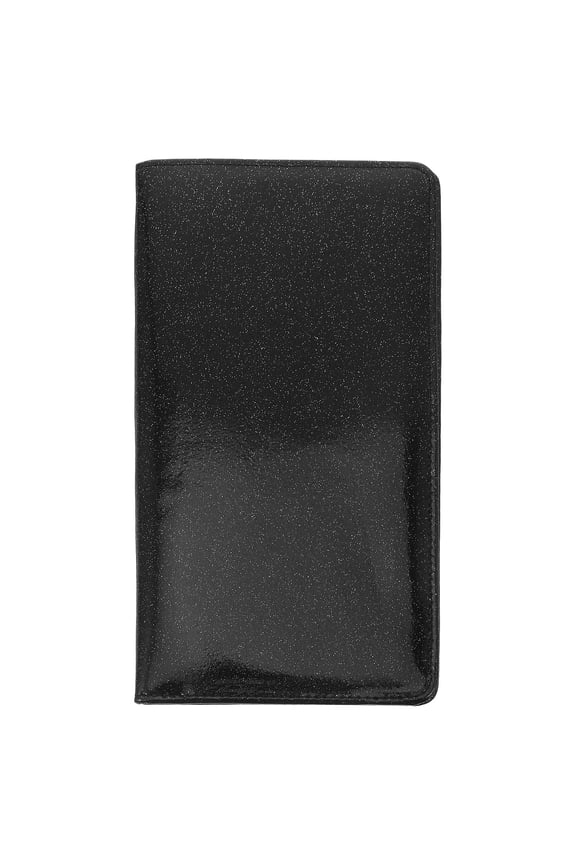 PU Car Registration and Insurance Holder with Glitter Black Finish, Stylish and Document Organizer