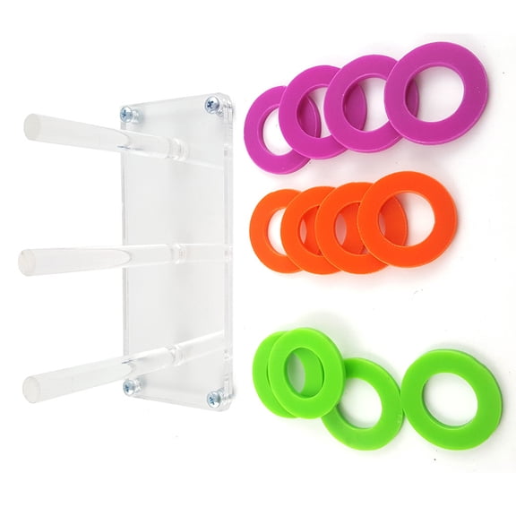 TABLZONE Parrot Training Ring for Color Discrimination Skill and Bird Training