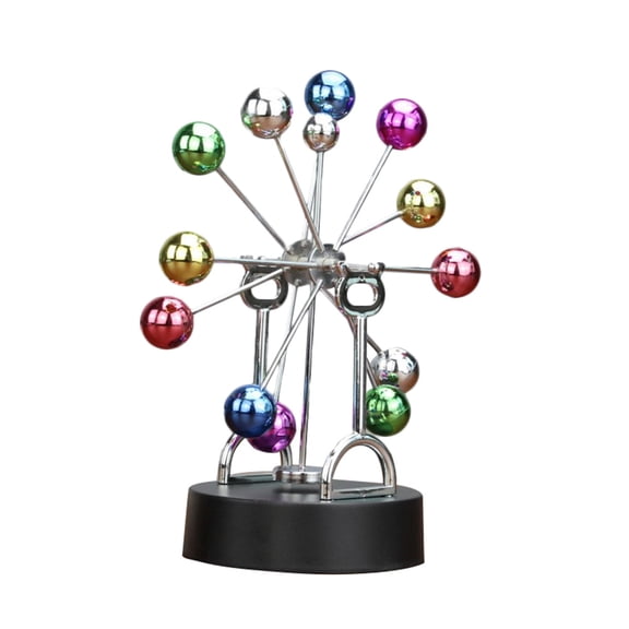 TABLZONE 9.5 Inch Ferris Wheel Model Decoration, Assorted Colors, Iron and Plastic Craft for Unique Home and Office Decor