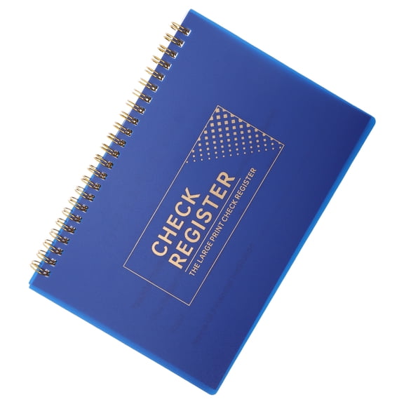TABLZONE Personal Check Register Notebook Blue for Banking and Account Management