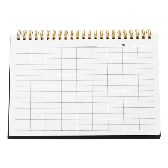 TABLZONE Personal Finance Notebook, Black Lined Accounting Journal for Home Budget Planner, Expense Tracker, 1 Pack