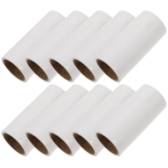 TABLZONE Pet Hair Remover Sticky Roller White Paper for Clothes and Floors 10Pcs