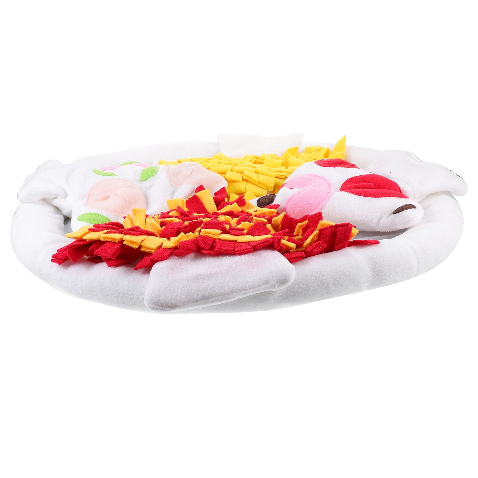 TABLZONE Pet Snuffle Mat for Dogs, Soft Fleece Puzzle Toy, Interactive Feeding Mat, 1 Piece, Multi-Color