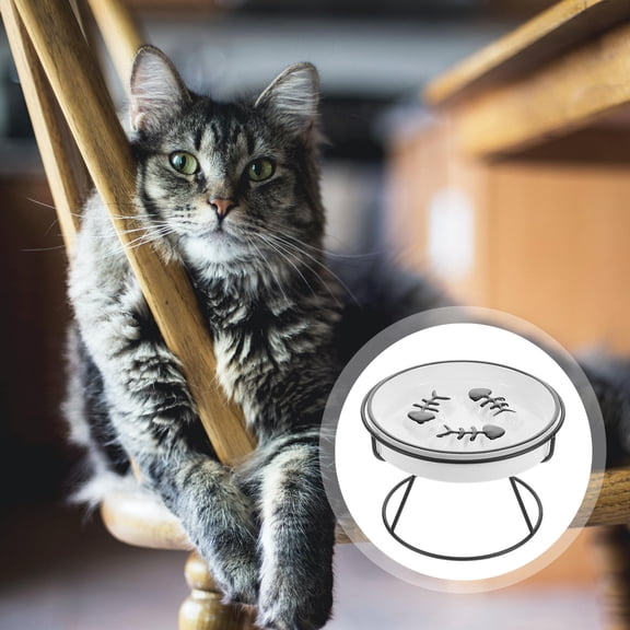 TABLZONE Elevated Ceramic Pet Watering Bowl for Cats and Small Dogs, Non-Spill Design, Easy to Clean, 1 Set