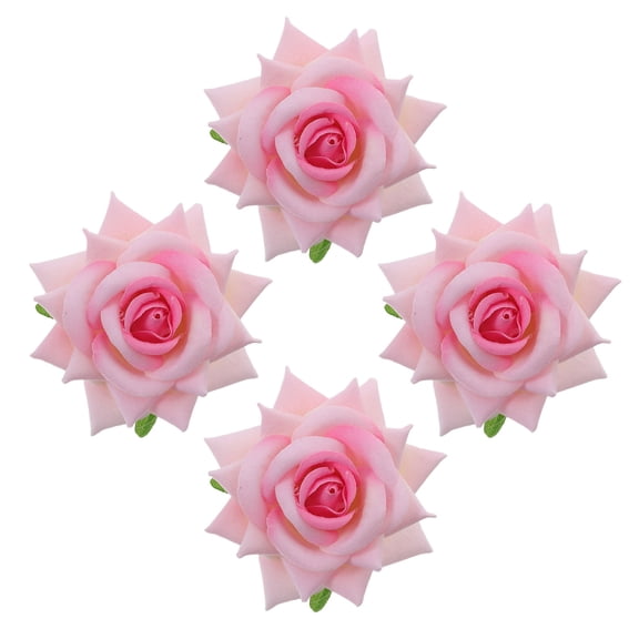 TABLZONE 6-Pack Silk Artificial Rose , Soft Fabric Faux Flowers for Wedding, Party, Home Decoration