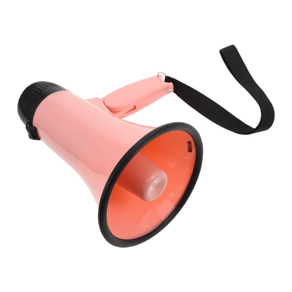TABLZONE Pink Handheld Megaphone Loud Speaker with Rechargeable Battery for Outdoor Sports