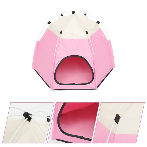 TABLZONE Multipurpose Pet Tent Pink Cozy Sleeping Place for Indoor Use