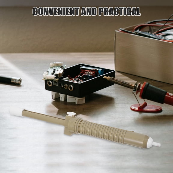 TABLZONE Grey Plastic Desoldering Pump for Easy Removal of Tin