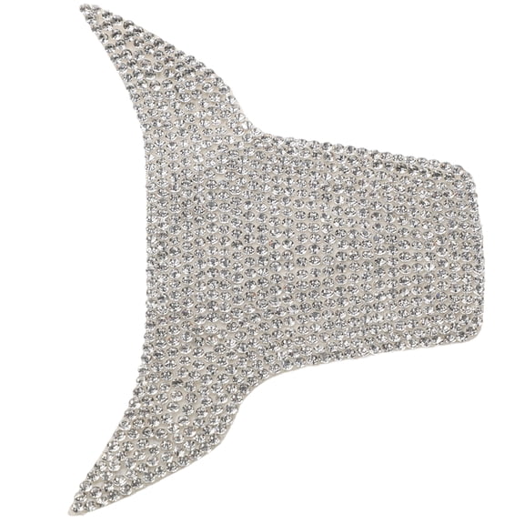 TABLZONE Plated Silver Bling Car Console Wrap Sticker for Dashboard Trim with Easy Peel and Stick