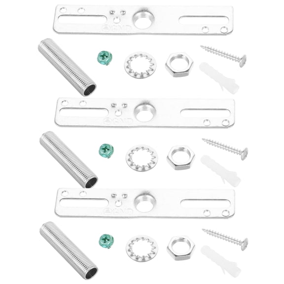 TABLZONE Metal Plated Ceiling Fixture Mounting Bracket Kit 3 Pieces