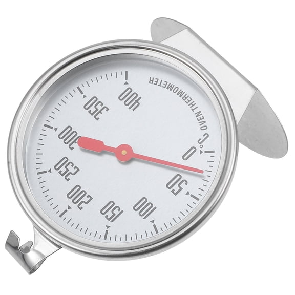 TABLZONE Oven Thermometer with Large Dial Plated Silver Cooking Temperature Gauge for Home Kitchen