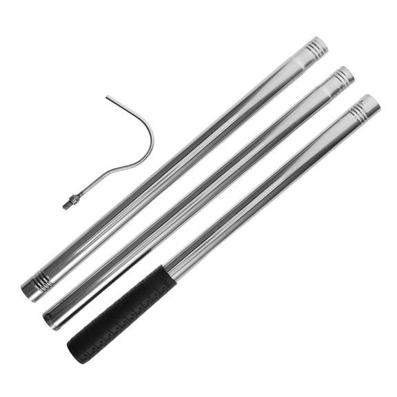 TABLZONE Sturdy Plated Silver Attic Ladder Pull System Kit with Space Saving Design for Home Use
