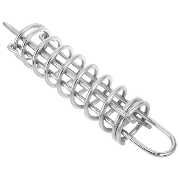 TABLZONE Plated Silver Stainless Steel Dock Line Shock Absorber Spring for Universal Boat Compatibility