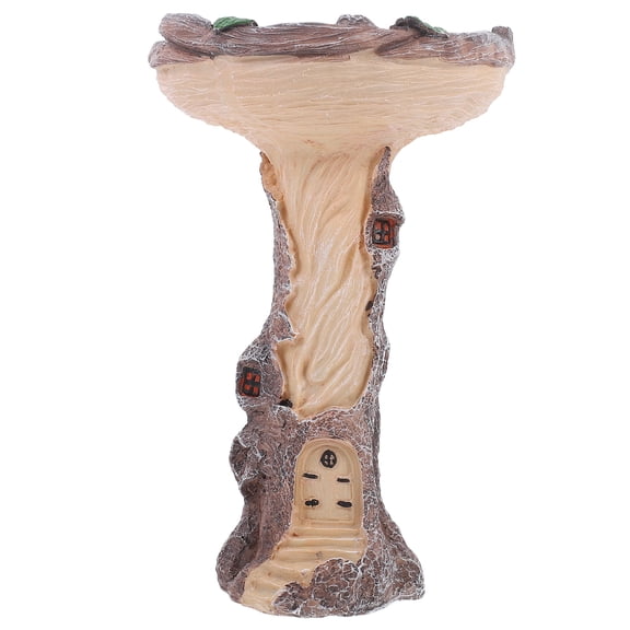 TABLZONE Portable Resin Bird Bath Outdoor with Creative Design for Garden and Patio