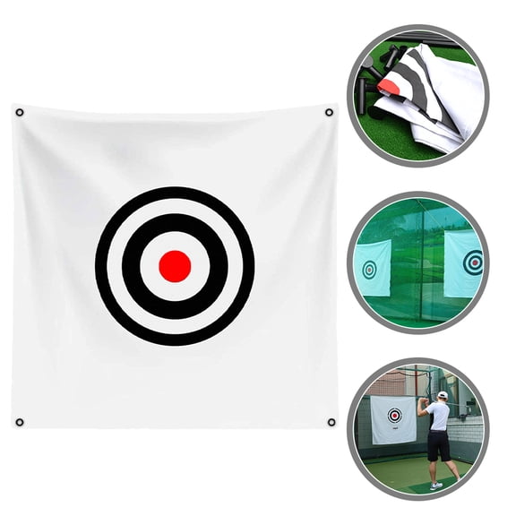 TABLZONE Portable White Chipping Net for Golf Practice Indoor and Outdoor Swing Training Set