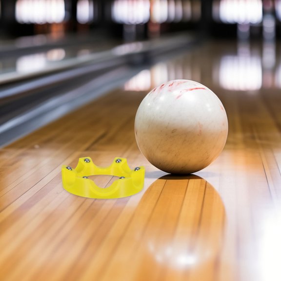 TABLZONE Portable Yellow Bowling Ball Polisher Accessory with 360 Degree Rotation and Scratch Free Surface