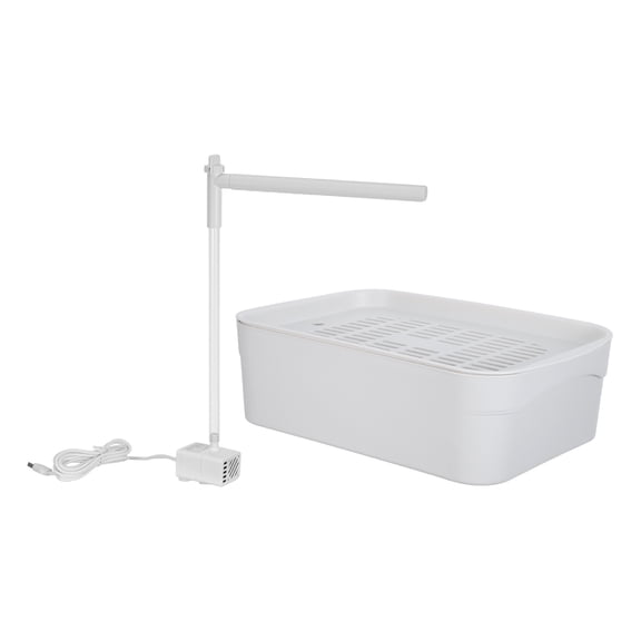 TABLZONE White Automatic Bird Bathtub Indoor with Antislip Base Portable Washable Bath