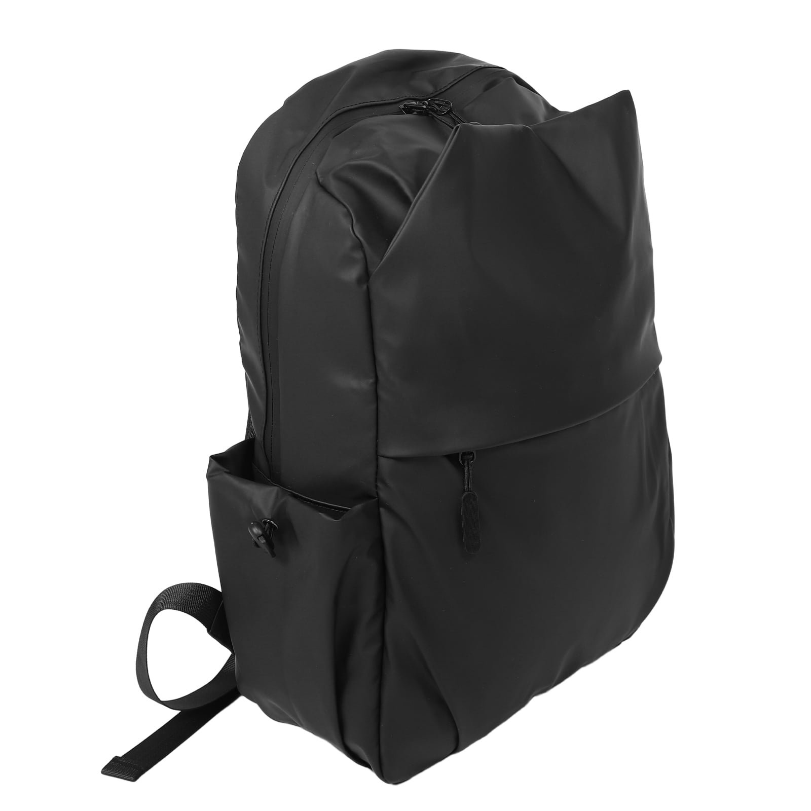 Black Large Capacity Travel Laptop Backpack - Sleek Business Shoulder Bag with Padded Compartment